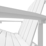 vidaXL Vrtna stolica Adirondack HDPE bijela | shoptok.hr