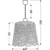 Candellux Rožnata viseča svetilka Nonna – | Shoptok.si