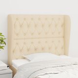  Uzglavlje s ušima krem 93x23x118/128 cm od tkanine | shoptok.hr
