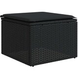  6-dijelni set vrtnih sofa s jastucima crni od poliratana | shoptok.hr