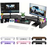 PYGOCERERI kovinsko stojalo za dva monitorja s predalom | Shoptok.si