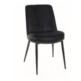  Stolica KAYLA - Baršun - crna | shoptok.hr