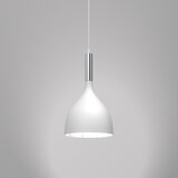  Luster na sajli NOAK 1xE27/15W/230V bela/hrom | Eponuda.com