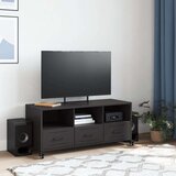 vidaXL TV ormarić crni 100,5x39x43,5 cm hladno valjani čelik | shoptok.hr