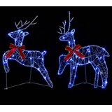  Božićni irvas 4 kom. 80 LED lampica Plava 43 x 19 x 65 cm | shoptok.hr