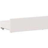 vidaXL Knjižna postelja brez vzmetnice bela 90x190 cm trdna borovina | Shoptok.si