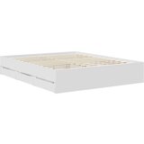  Konstrukcija postelje Bela 160 x 200 cm Inženirsko leseno, (5000121361) | Shoptok.si