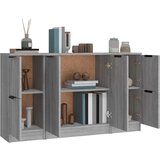  Komoda 3 kosi siva sonoma inženirski les, (20654353) | Shoptok.si