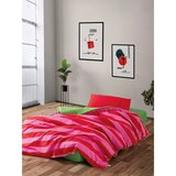  cherie - green greenpinkfuchsia ranforce single quilt cover set (de) | ePonuda.com