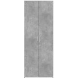  Visoka komoda boja betona 70x42,5x185 cm od konstruiranog drva | shoptok.hr