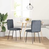  Blagovaonske stolice 2 kom tamnosive baršunaste | shoptok.hr