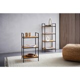 XORA regal 39/95/32,5 cm rjava, naravne barve, črna | Shoptok.si