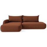 Makamii Sklopiva kutna garnitura boja terakote (s lijevim kutom/s ležaljkom) Hale – | shoptok.hr