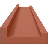  Polica na zidu 2 pcs Crvena 80 x 9 x 3 cm Konstruirano drvo | shoptok.hr