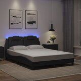 Furnova Posteljni okvir z LED lučkami črn 140x190 cm umetno usnje, (21937214) Cene