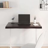 vidaXL Mizna plošča temno siva 80x60x4 cm obdelana trdna hrastovina | Shoptok.si
