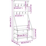  Stalak za odjeću i cipele smeđa boja hrasta 80x40x184 cm | shoptok.hr