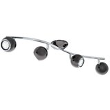 Eglo bimeda reflektor/4, led, gu10, 4x3w, 4x240lm, nikl crni/krom | shoptok.hr