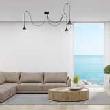  Visilica na sajli ETNA LONG 3xGX53/10W/230V pauk crni | Eponuda.com