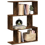 vidaXL Pregrada / regal za knjige 3 razina hrast 70x24x97 cm drveni | shoptok.hr