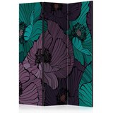 Artgeist PARAVAN 135/172/3 cm vijolična, metino zelena Slike