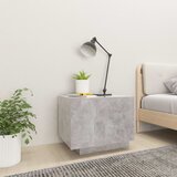  Noćni ormarić boja betona 100 x 35 x 40 cm konstruirano drvo | Eponuda.com