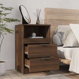  Noćni ormarići 2 kom boja smeđeg hrasta konstruirano drvo | shoptok.hr