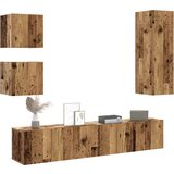 vidaXL 5-dijelni zidni set TV ormarić konstruirano drvo | shoptok.hr