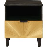  Noćni ormar 2 kom. Crna i zlatna 40 x 33 x 46 cm | shoptok.hr