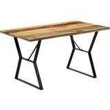 vidaXL blagovaonski stol od masivnog obnovljenog drva 140 x 80 x 76 cm | shoptok.hr