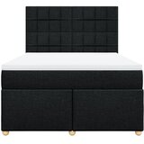  Krevet s oprugama i madracem crni 160x200 cm od tkanine | shoptok.hr