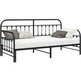 vidaXL Postelja z vzmetnico in posteljnim dnom, črna, 107x203 cm, jeklo, (22103281) | Shoptok.si