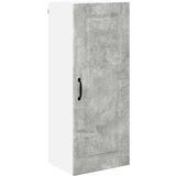 vidaXL Stenska kuhinjska omarica Betonsko siva 40 x 31 x 100 cm | Shoptok.si