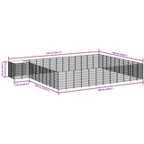 Kavez za pse srebrni 37,51 m² čelični | shoptok.hr