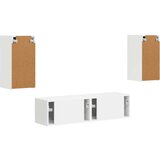  Komplet TV omaric 4 pcs Bela Konstruiran les, (5000132396) | Shoptok.si