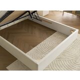 Bobochic Paris Bež tapecirani bračni krevet s prostorom za odlaganje s podnicom 160x200 cm Badja – | shoptok.hr