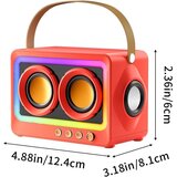 Generic bluetooth zvočnik prenosni retro zvočnik budilka, (21124643) Cene