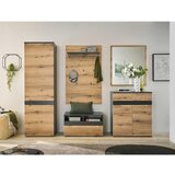 MID.YOU garderobna omara antracit, barve hrasta | Shoptok.si