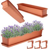 KADAX balkonski cvetlični lonec 80 cm s stojalom in ročaji podolgovat, (5000352953) | Shoptok.si