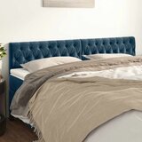  Uzglavlja tamnoplava 180x7x78/88 cm baršunasta | shoptok.hr