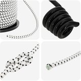  Bungee užadi s kukama 4 mm Crna i bijela PP i guma | shoptok.hr