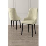 Hanah home Trex - Cream, Black CreamBlack Chair Set (2 Pieces) | ePonuda.com