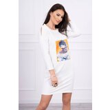 Kesi Dress with 3D graphics, lace ecru | Shoptok.si