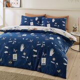 Sassy B Modra/kremno bela posteljnina za zakonsko posteljo 200x200 cm Astrology – | Shoptok.si