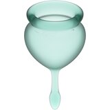 Satisfyer feel good menstrual cup dark green Cene
