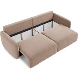 Makamii Svjetlo smeđa sklopiva/s prostorom za odlaganje sofa 238 cm Kalena – | shoptok.hr
