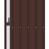 Vrtno spremište za drva smeđe 245 x 98 x 159 cm pocinčani čelik | Eponuda.com