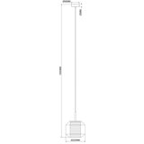 Zuma line 003064-034742-Luster na sajli SOLIX 1xE27/25W/230V prečnik 22 cm zlatna/crna | Eponuda.com