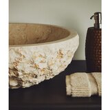 Kave Home Bež kameni okrugao umivaonik &amp;oslash; 40 cm Orvane &amp;ndash; Slike