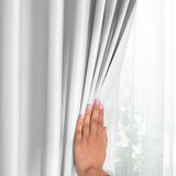 AmeliaHome Curtain VELVET color white style classic silver eyelets type of material - textiles velvet 140x245 | shoptok.hr